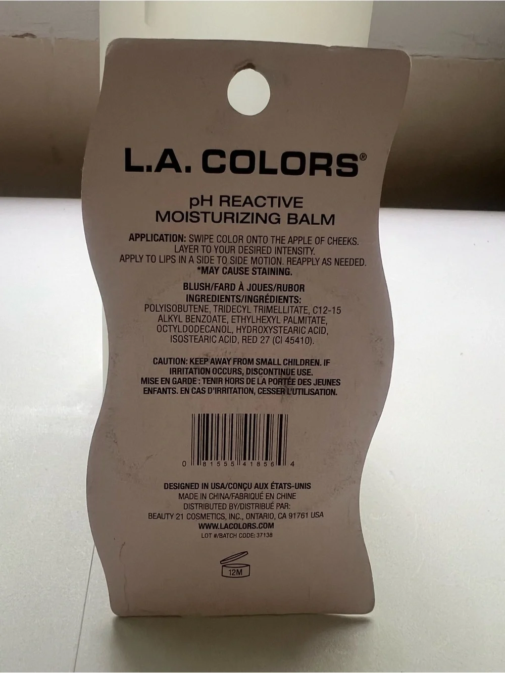 L.A. COLORS Beautifully Bewitched pH Reactive Moisturizing Balm 0.078 oz